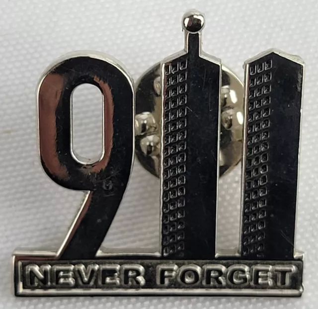 9/11 Twin Towers Pin Brooch September 11th Never Forget Steven Singer Jeweler 1”