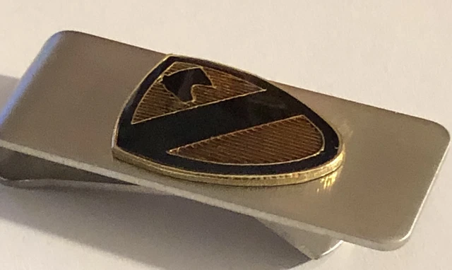 Dark 1st Cavalry US ARMY MONEY CLIP Stainless Steel New In Gift Box