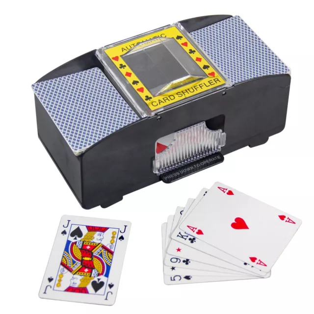 2-Deck Automatic Battery Operated Playing Card Shuffler Casino Casino BlackJack