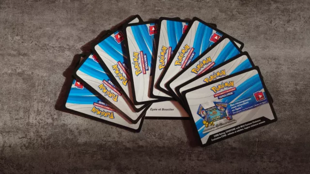 Lot 10 Codes online JCC Pokemon Epée Bouclier EB1