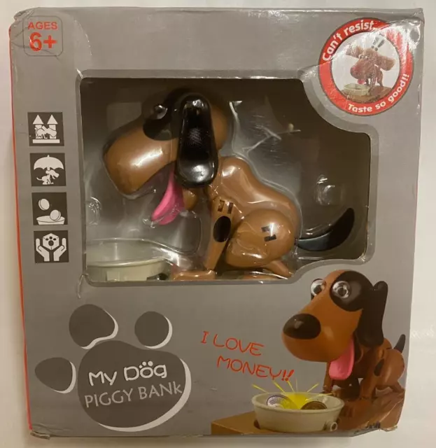 My Dog Piggy Bank 8801  Hungry Eating Coin Money Saving Box Munching New/Other
