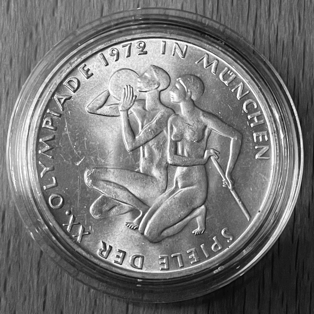 - SILBER - Münze 10 Deutsche Mark Olympische Spiele München 1972 EUR 10