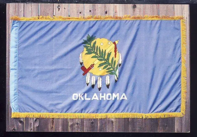New Postcard, Oklahoma State Flag, Storer's Cards