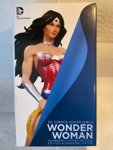 Dc Collectibles Wonder Woman Dc Cover Girls  Artgerm Statue- New Boxed Sealed