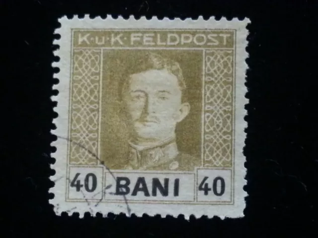 Österreich - Ungarn Feldpost, Rumänien 1917 / 1918 - Kaiser Karl I.      40 Bani