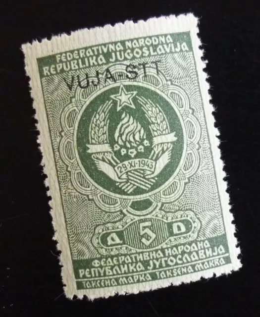Slovenia c1950 Italy Trieste Yugoslavia - Ovp. VUJA - STT Revenue Stamp US 11