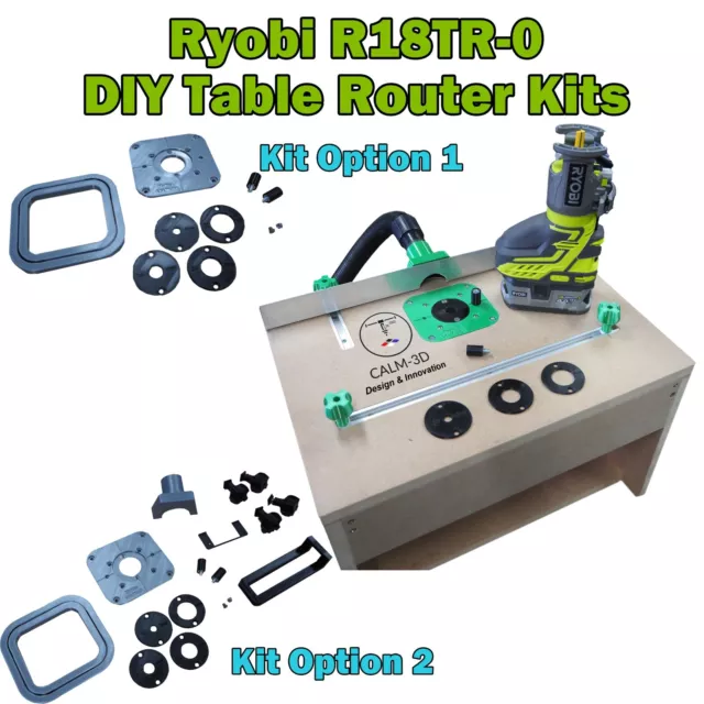 Ryobi R18TR-0 DIY Router Table Kits - Convert your trim router to a table Router