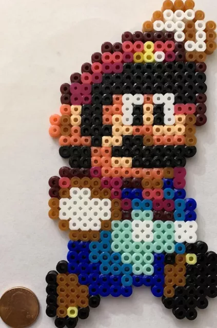 Meowser Custom Made Mario Perler 8-bit Perler Bead Art 