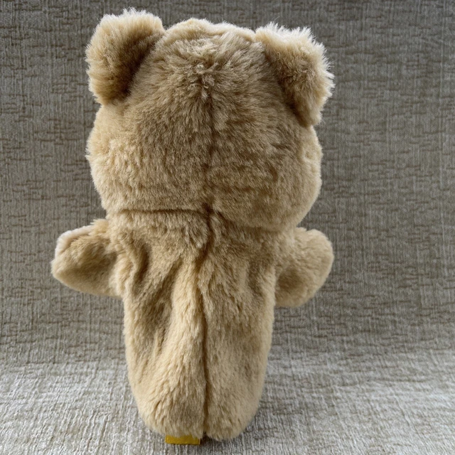 DOG HAND PUPPET by 24K Polar Puff Special Effects Light Brown Vintage