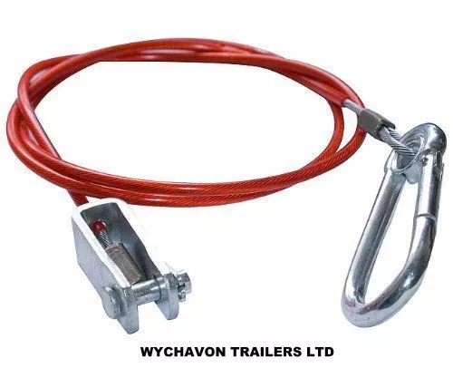 Ifor Williams Clevis Safety Breakaway Brake Handbrake Trailer Brake Cable!!