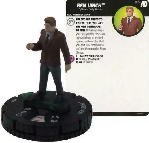 WizKids Marvel Heroclix Avengers/Defenders War #028 Ben Urich