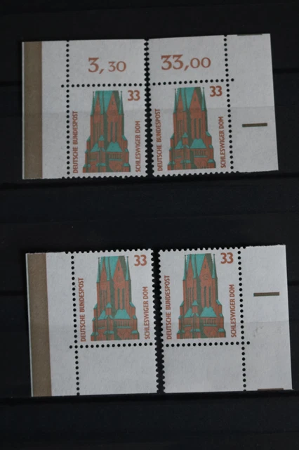 K-7-2, Bund BRD DS SWK 1989 MiNr. 1399 - 33 PF - alle 4 Ecken E1-E4 postfrisch