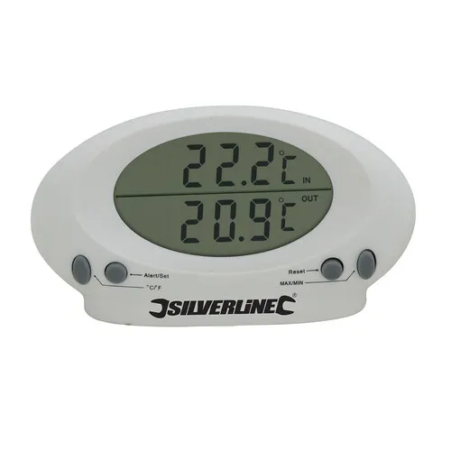 Silverline Indoor Outdoor Air & Water Thermometer -50 to 70°C 675133 3