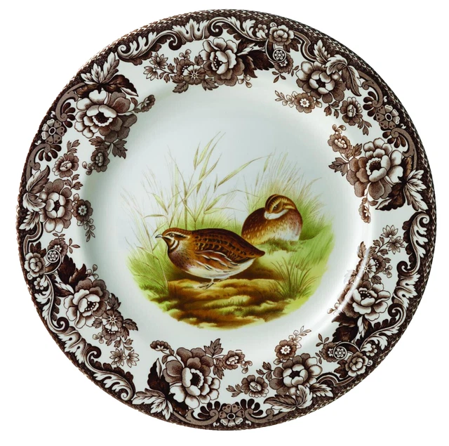 Spode Woodland Dinner Plate 10.5 Inch (Quail)