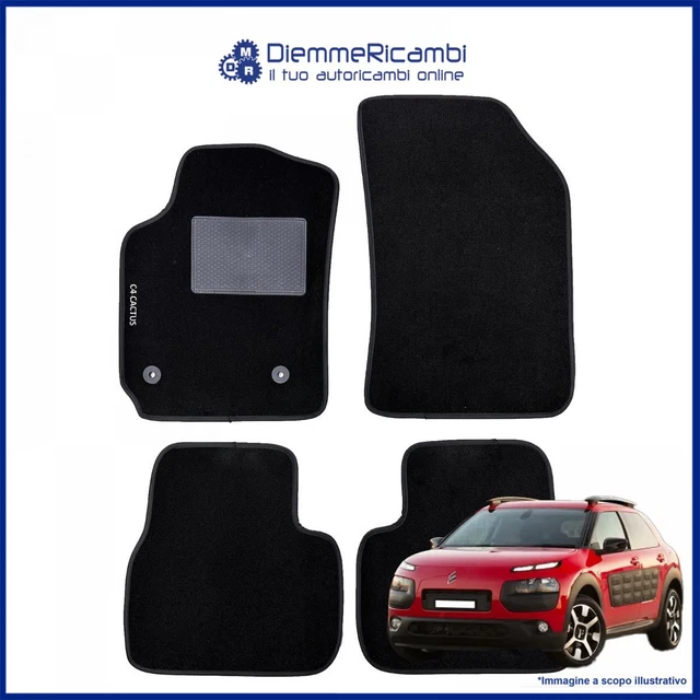 SET 4 TAPPETI TAPPETINI in Moquette Neri per Focus 2015 al 2018 E SW