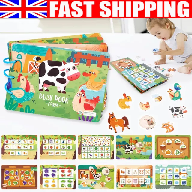 New Quiet Book for Toddler Montessori Busy Book Preschool Montessori Educational