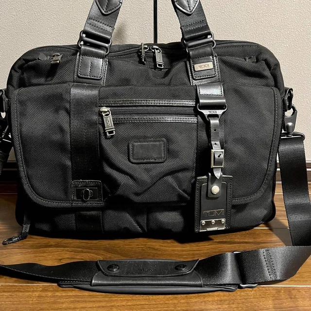 TUMI 22634DH ALPHA BRAVO, 2WAY, 43x30x8cm, nylon/leather, anthracite, CleanCondi
