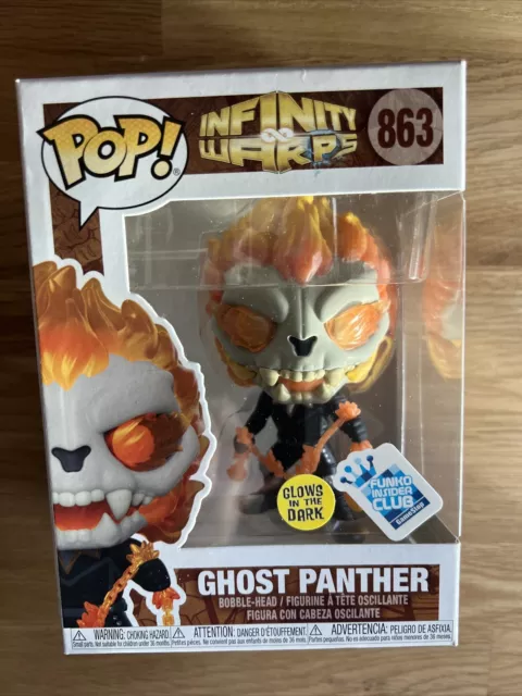 Marvel Infinity Warps Ghost Panther Exclusive 863 Funko Pop OVP Rare Selten