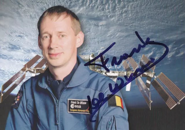 Autogramm - Frank de Winne (Weltraumfahrt) - ESA Astronaut