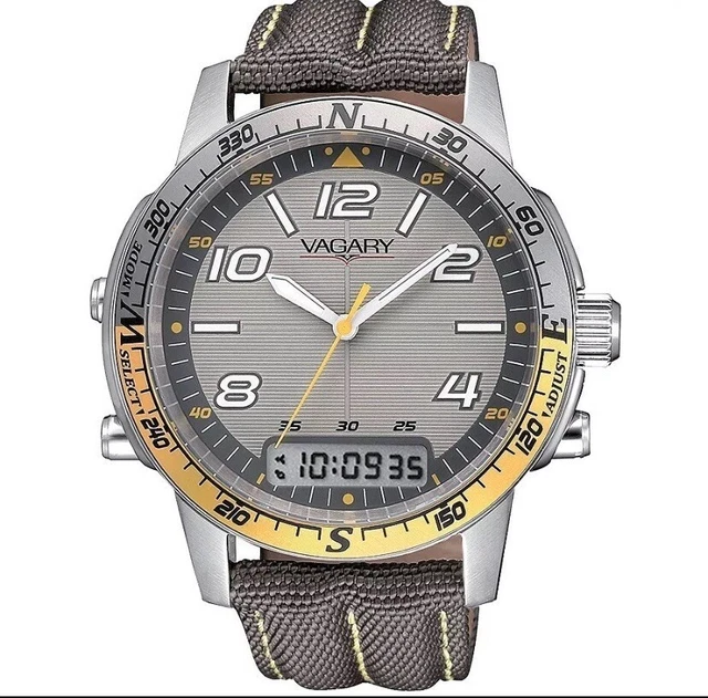 OROLOGIO VAGARY UOMO Analogico E Digitale Ref IP3-017-60