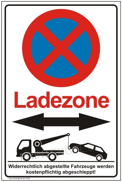Cartello In Alluminio 'Einfahrt Freihalten' (Divieto Di Parcheggio/Sosta) – 20x30 Cm, Resistente Alle Intemperie, Per Esterno, Made In Germany