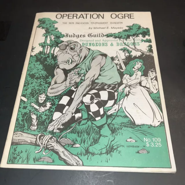 Judges Guild D&D Module Operation Ogre (1st) VG+