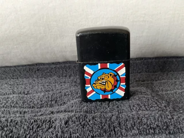 Hyper Rar Art Zippo England Dogge Liftarm Feuerzeug Benzin Schwarz Ultra Selten