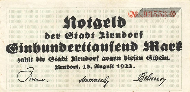Zirndorf - City - 100 Tausend Mark