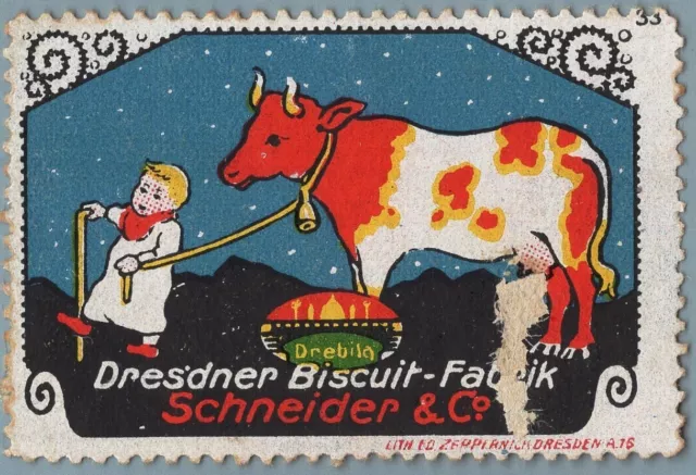 ES1971 Poster stamps advertising: Dresden Biscuit Fabrik - Schneider