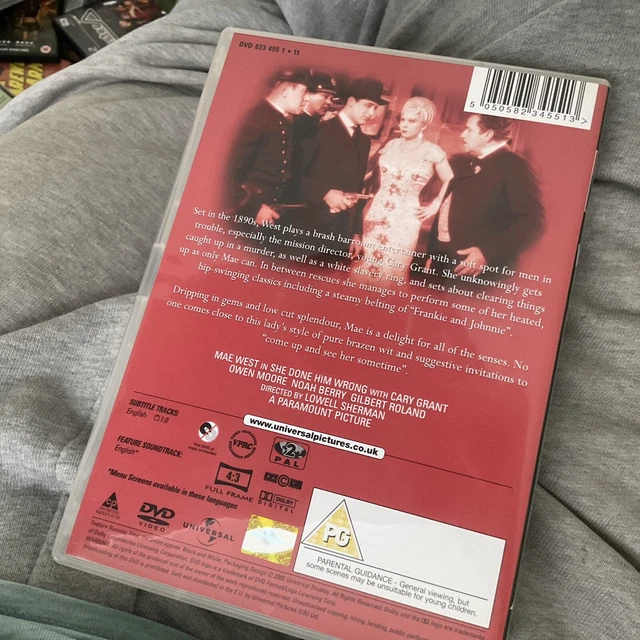 SHE’S DONE HIM Wrong 1933 Movie Mae West Dvd R2 Uk Freepost EUR 5