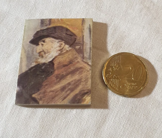 Poupée bleuette ancienne : beau petit livre minuscule sur Pierre-Auguste Renoir