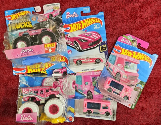 HOT WHEELS MONSTER Trucks Barbie Corvette Treasure Hunt, Dream Camper