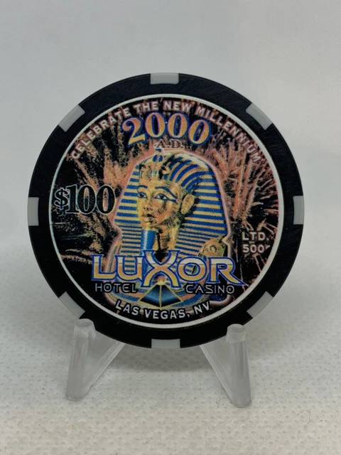 Luxor - $100 Casino Chip - *Celebrate New Millennium* - *Ltd. 500* - Las Vegas