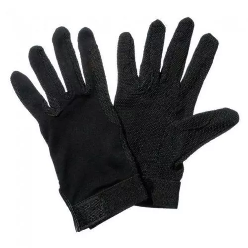 Tough-1 Pimple Palm Riding Gloves Size Adult XS Black Horse Tack 24-40