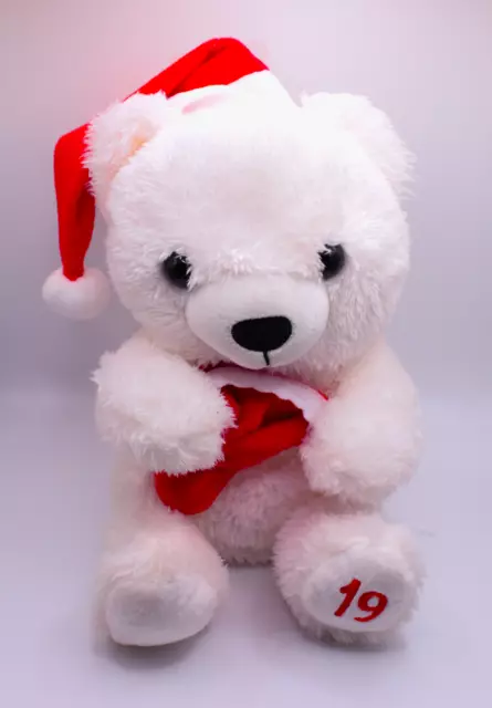 HALLMARK Teddy Bear Christmas Polar Bear Santa Plush