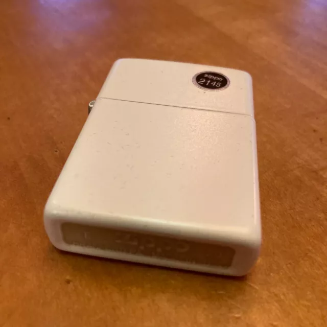 Genuine Zippo White Matte windproof Lighter CASE ONLY No Insert/Box