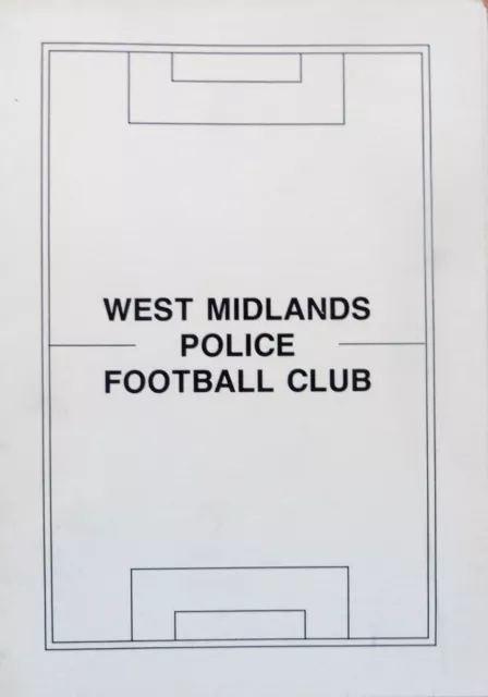 West Midlands Police V Sandwell Borough 13/3/1993 Midland Football Combination