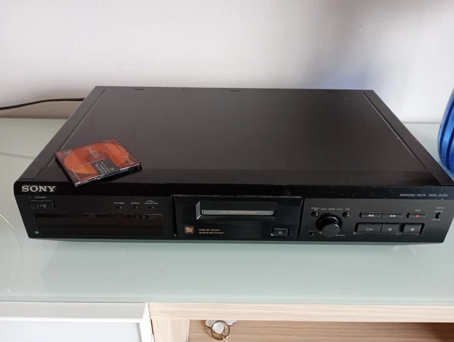 Platine MiniDisc Sony MDS-JE330 D'Occasion - Testée - Avec Télécommande