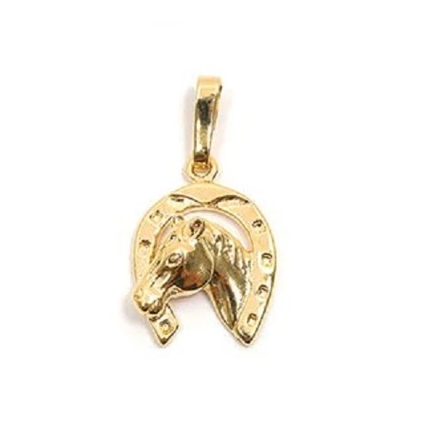 Pendentif Fer à Cheval Zodiaque Cancer Dolly-Bijoux - Plaqué Or 18K, 15mm, Neuf Avec étiquettes
