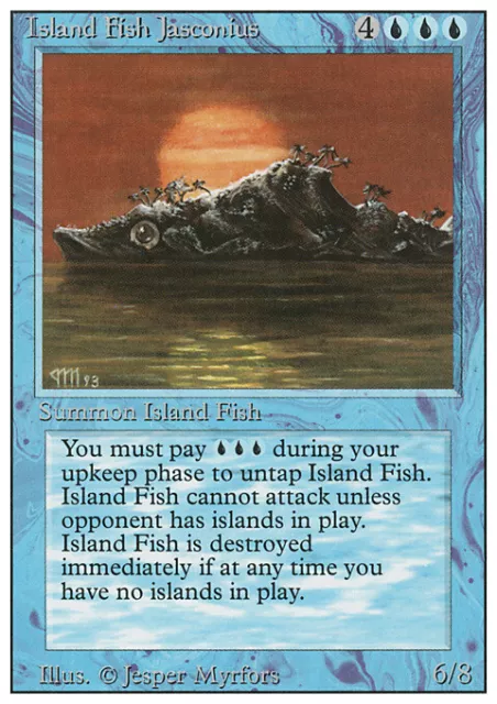 Island Fish Jasconius x4 4x Revised LP MTG