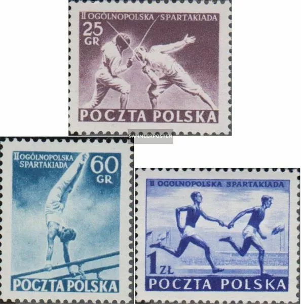 Polen 861-863 (kompl.Ausg.) gestempelt 1954 Polnische Spartakiade