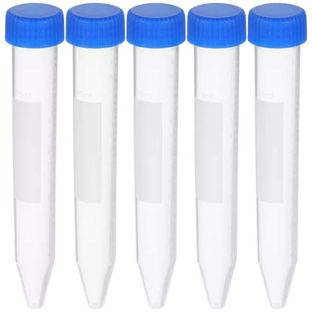 50 PCS Scientific Experiments Plastic Tube Containers Laboratory Supplies