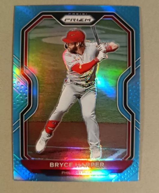 2021 Panini Prizm - Tier II Carolina Blue Prizm #187 Bryce Harper Phillies