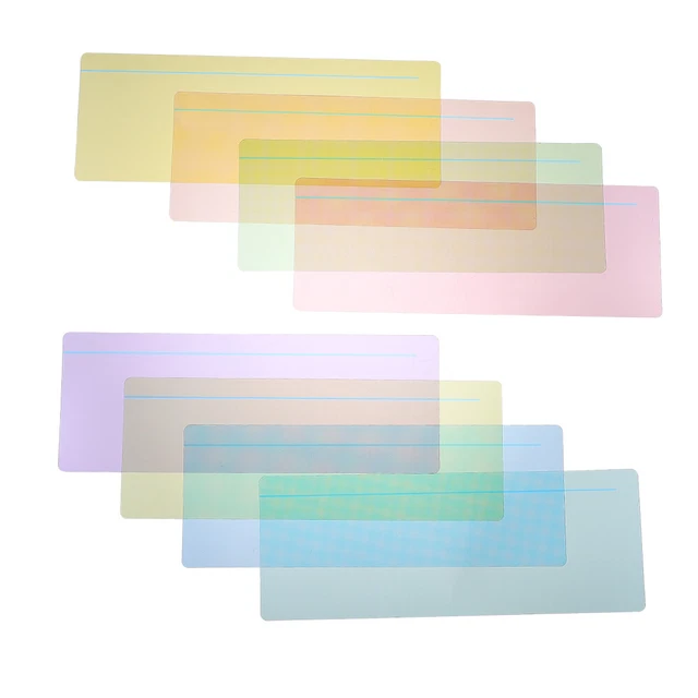 8 Righelli Professionali Colorati Per Lettura Dislessia E Linea, Righelli Da Lettura Per Stress Visivo, Dislessia - Foto 10