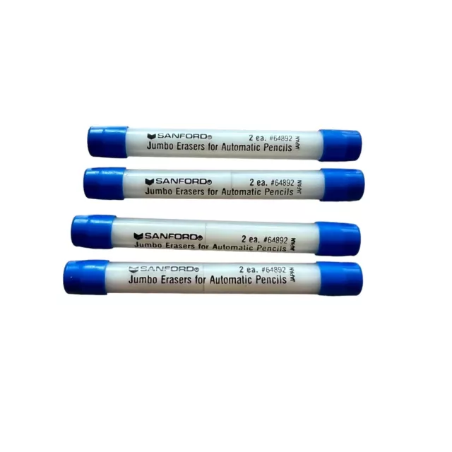 Sanford 64892 Eraser Refill 2 pc Tube Papermate PhD Ultra or Faber Castell Jumbo