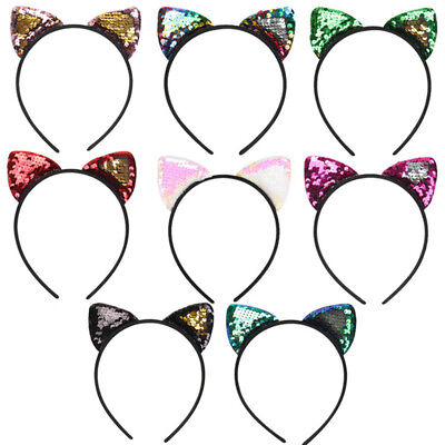 Sequins Hairband Cat Ear Cosplay Headband Women Girls Headwear Party Gifts'AP