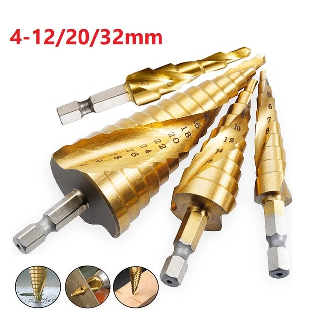 Ars Acier Titane Pied Mèche Perceuse Spirale Rainuré Trou Scie Couteau