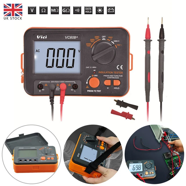 VC60B+ DIGITAL INSULATION Resistance Tester Megohmmeter Ohmmeter