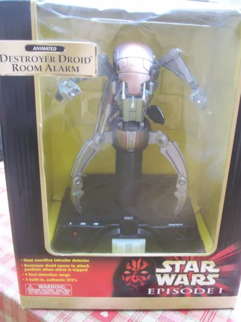 NEW  Star Wars Episode 1 Destroyer Droid Animated Room Alarm boxed