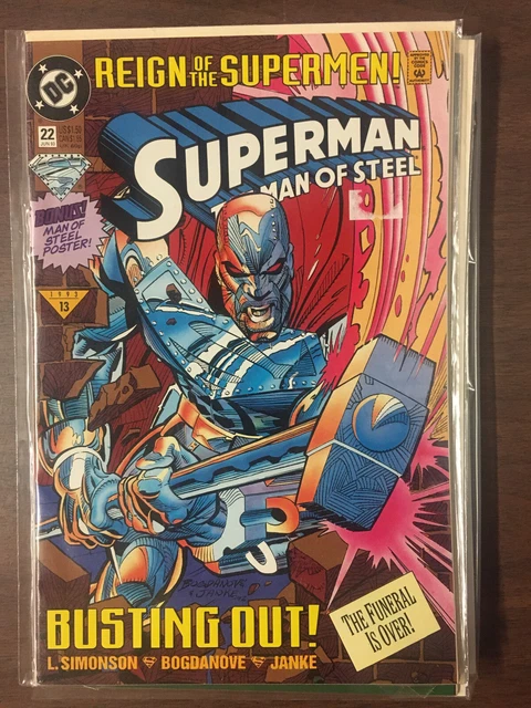 SUPERMAN MAN OF STEEL #22 DC Comics Reign of The Supermen NM 1993 NR (e)
